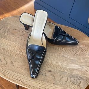 Beautiful black mules.